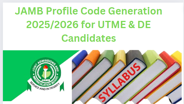 JAMB Profile Code Generation 2025