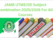 JAMB UTME DE Subject Combination 2025