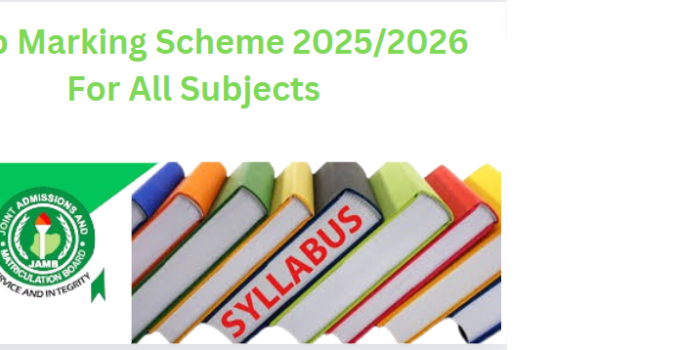 Jamb Marking Scheme 2025