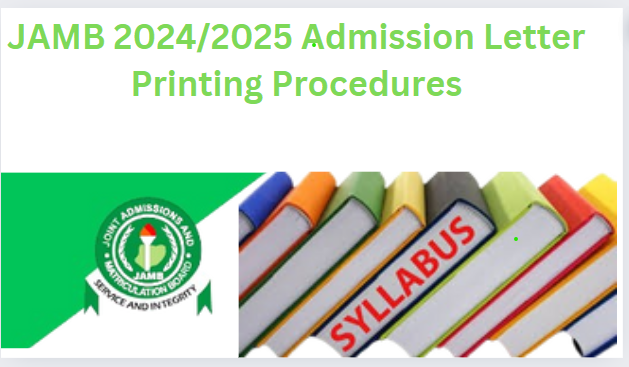 JAMB 2024/2025 Admission Letter