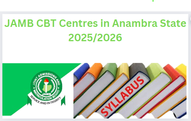 JAMB CBT Centres in Anambra State 2025/2026