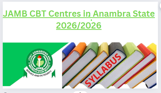 JAMB CBT Centres in Anambra State 2026/2026