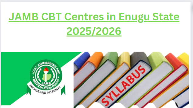 JAMB CBT Centres in Enugu State 2025/2026