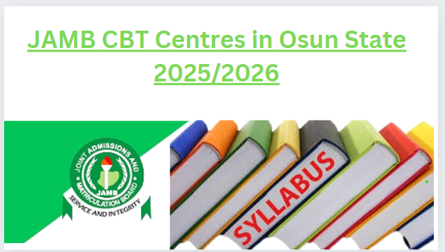 JAMB CBT Centres in Osun State 2025/2026