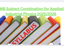 JAMB Subject Combination for Applied & Industrial Physics 2025/2026