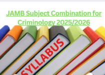 JAMB Subject Combination for Criminology 2025/2026