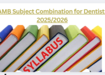 JAMB Subject Combination for Dentistry 2025/2026