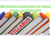 JAMB Subject Combination for Islamic & Sharia Law 2025/2026