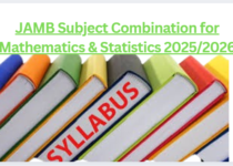 JAMB Subject Combination for Mathematics & Statistics 2025/2026