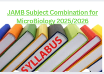 JAMB Subject Combination for MicroBiology 2025/2026