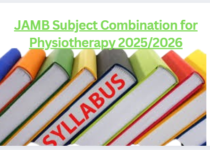 JAMB Subject Combination for Physiotherapy 2025/2026