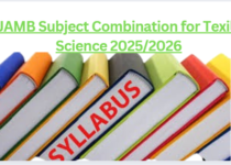 JAMB Subject Combination for Texile Science 2025/2026