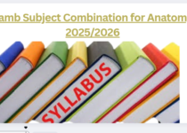 Jamb Subject Combination for Anatomy 2025/2026