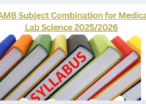 JAMB Subject Combination for Medical Lab Science 2025/2026