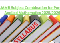 JAMB Subject Combination for Pure & Applied Mathematics 2025/2026